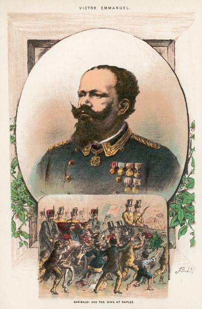 Garibaldi och kungen i Neapel av English School