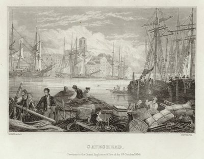 Gateshead före den stora explosionen och branden den 6 oktober 1854 av English School