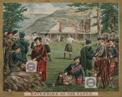 Samling av klanerna (chromolitho) av English School