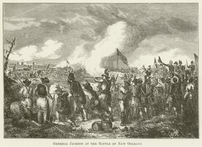 General Jackson i slaget vid New Orleans av English School
