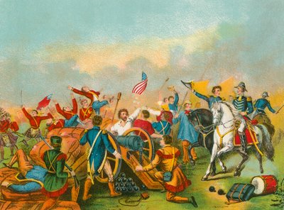 General Jackson i slaget vid New Orleans av English School