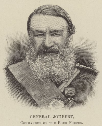 General Joubert, befälhavare för boerstyrkorna (gravyr) av English School
