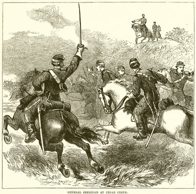 General Sheridan vid Cedar Creek av English School
