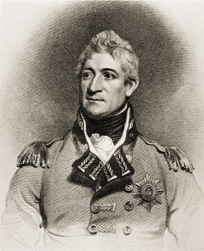 General Sir Thomas Picton (1758-1815) (lito) av English School