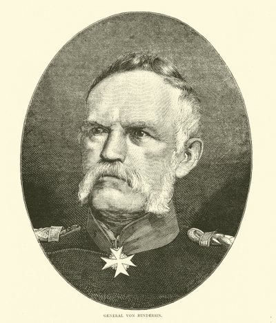 General Von Hindersin, oktober 1870 av English School