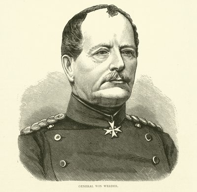 General Von Werder, september 1870 av English School