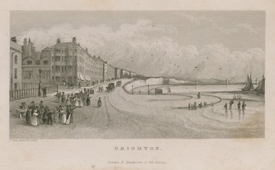Allmän vy längs havet vid Brighton av English School