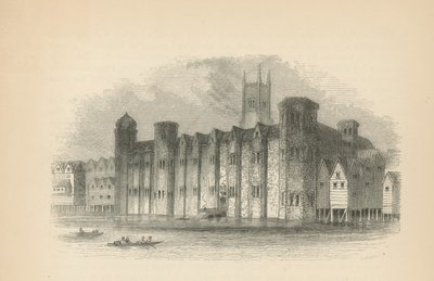 Översikt över Baynards Castle av English School