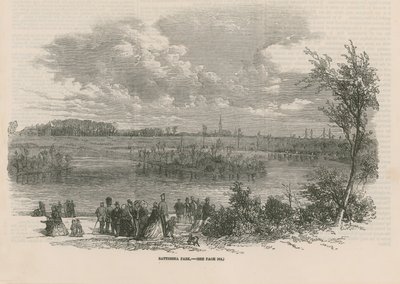 Allmän bild av människor i Battersea Park av English School