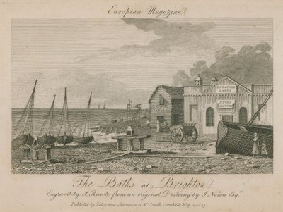 Allmän vy över baden i Brighton av English School