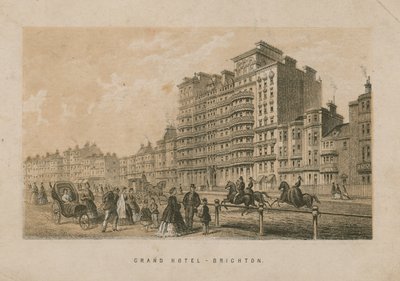 Översikt över Grand Hotel i Brighton av English School
