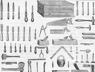 Gentlemans verktygslåda nr 6, 1800-tal av English School