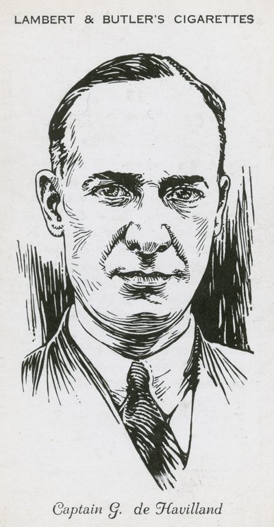 Geoffrey de Havilland, engelsk flygare och flygplansdesigner och tillverkare av English School