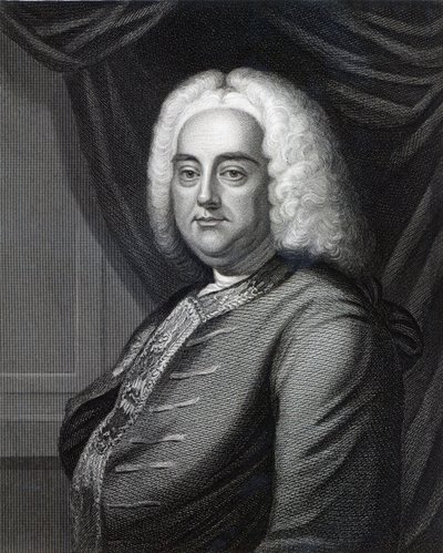George Frideric Handel, graverad av Thomson (se även 377120) av English School