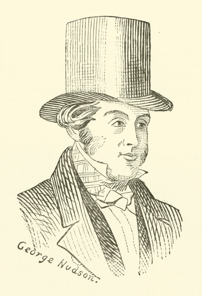 George Hudson, järnvägskungen (gravyr) av English School