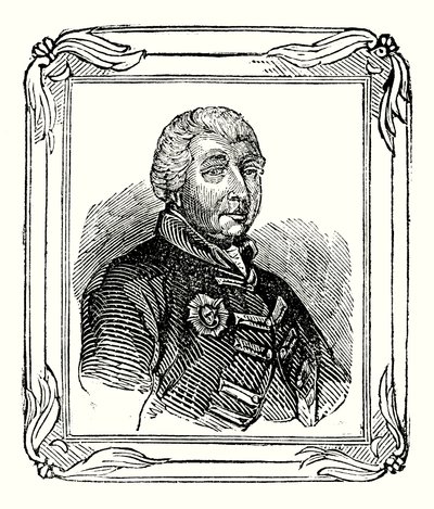 George III, sonson till George II föddes 1738; krönt 1760; och dog 1820 (gravyr) av English School