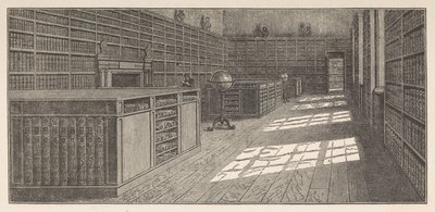 George III:s bibliotek, The Great (eller West) Library, Buckingham House, från Frederick Augusta Barnard, Bibliothecae regiae catalogus, volym I av English School