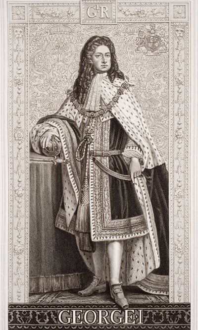George I (1660-1727) från `Illustrations of English and Scottish History