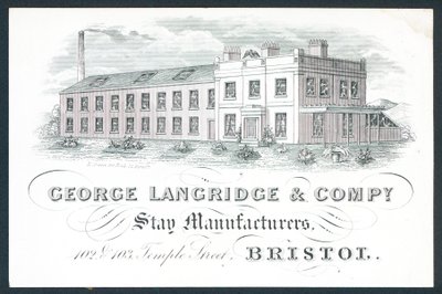 George Langridge & Company, stagtillverkare, handelskort av English School