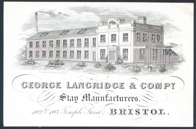 George Langridge & Company, stagtillverkare, handelskort av English School