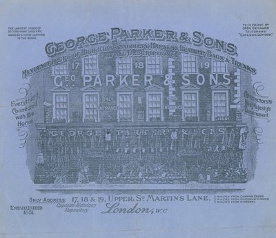 George Parker & Sons Laden von English School