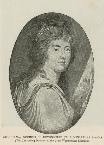 Georgiana, hertiginna av Devonshire av English School