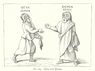 Geta och Demea (gravyr) av English School