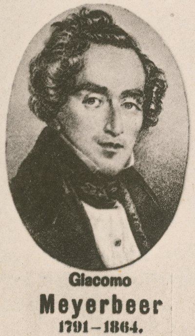 Giacomo Meyerbeer (gravyr) av English School