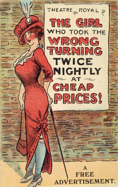 Mädchen liest einen Theaterflyer von English School