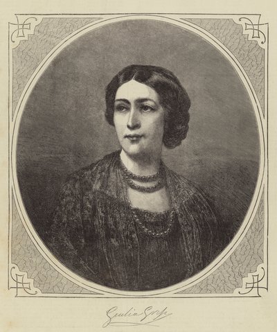 Giulia Grisi (gravyr) av English School