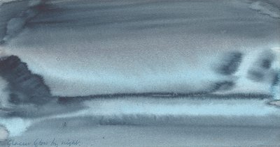 Glacier Glow by Night, 1934-37 (wc på papper) av English School