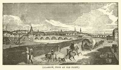 Glasgow, från ett gammalt tryck (gravyr) av English School