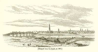 Glasgow från söder, 1660 av English School