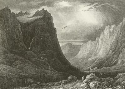 Glencoe tittar nerför passet av English School
