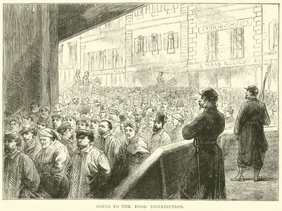 Går till matutdelningen, mars 1871 av English School