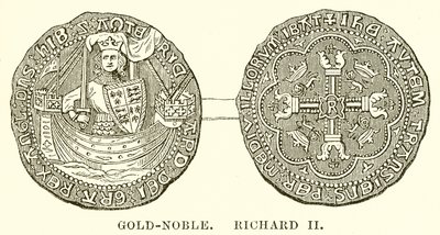Guld-Noble. Richard II av English School