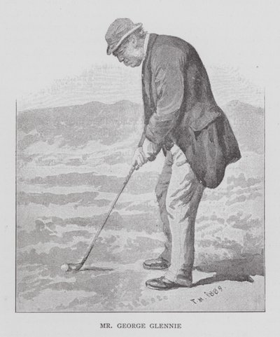 Golf: Mr George Glennie (litografi) av English School
