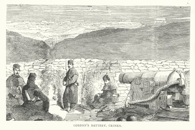 Gordons batteri, Krim (gravyr) av English School