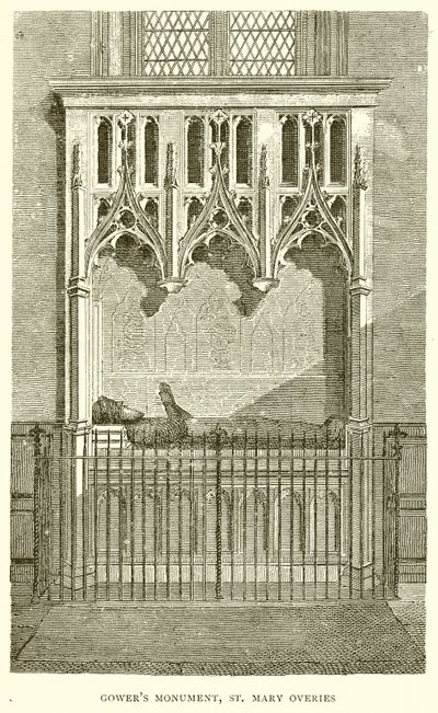 Gowers monument, St. Mary Overies av English School