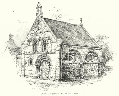 Grammar School i Huntingdon (gravyr) av English School