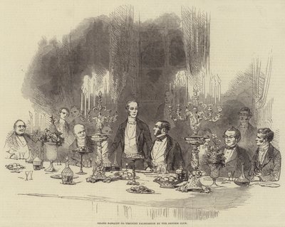 Grand Bankett till Viscount Palmerston av Reform Club av English School