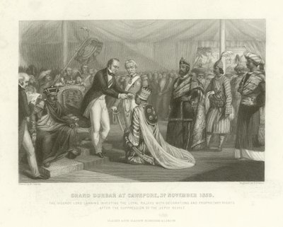 Grand Durbar i Cawnpore, 3 november 1859 av English School