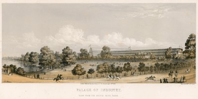 Stor utställning, 1851, Från bron, Hyde Park av English School