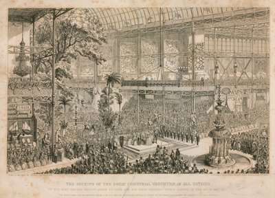 Stora utställningen, 1851, invigning den 1 maj 1851 av English School