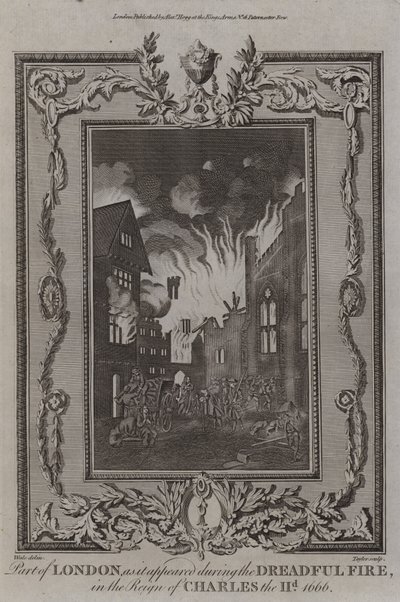 Londons stora brand, 1666 av English School