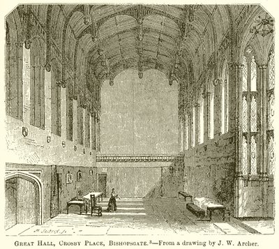Great Hall, Crosby Place, Bishopsgate av English School