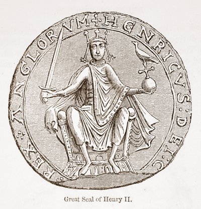 Henrik II:s stora sigill av English School