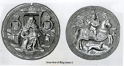 Jakob I:s stora sigill (1566-1625) av English School