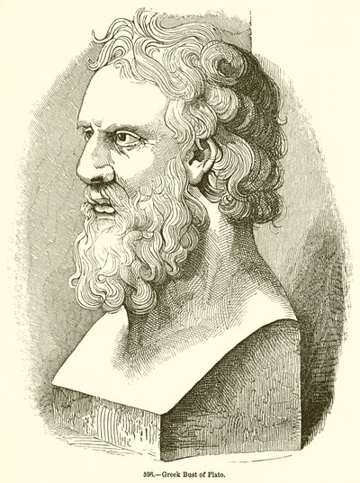 Grekisk byst av Platon av English School
