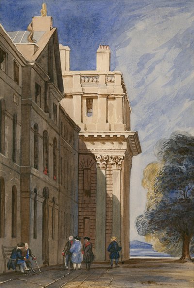 Greenwich Hospital, London (wc på papper) av English School